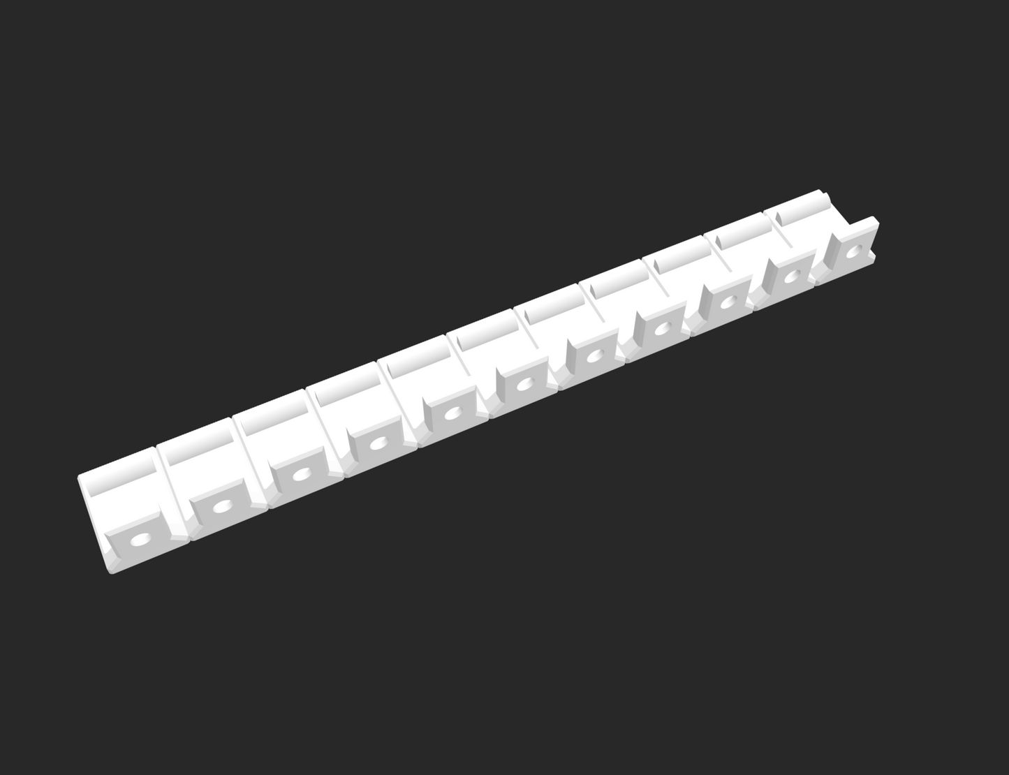 Bahnsteigkante mit Schraubsockel V1 Set H0 1:87 STL-Datei