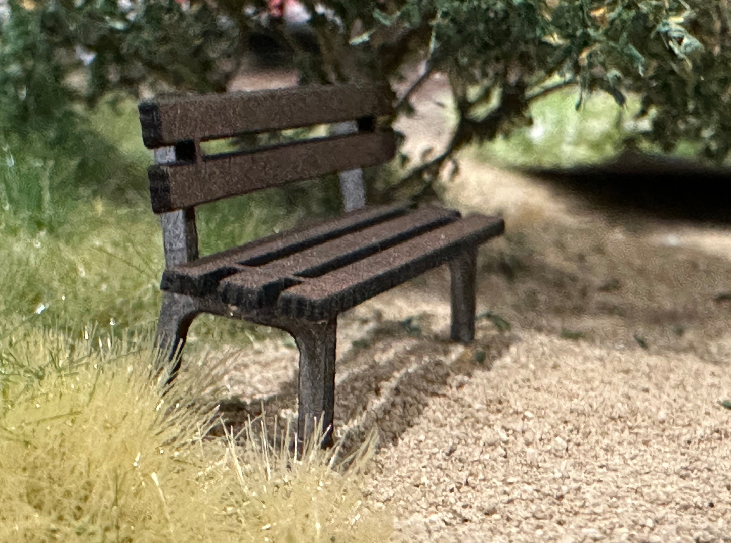Park Bench Wood H0 1:87