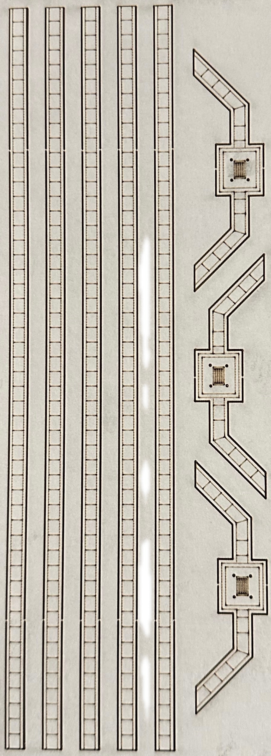 Cable shafts 1:87 for track bed Era VI